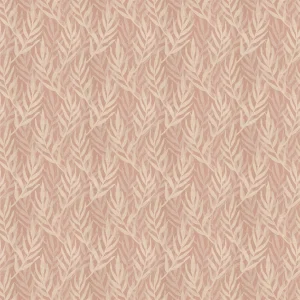 Material draperie jacquard floral roz-piersică Amica, poliester-bumbac, 137 cm lățime