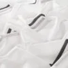 Perdele model grafic alb negru din poliester Hip Hop Gardisette latime material 150 cm