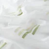 Perdele model grafic alb verde din poliester Hip Hop Gardisette latime material 150 cm