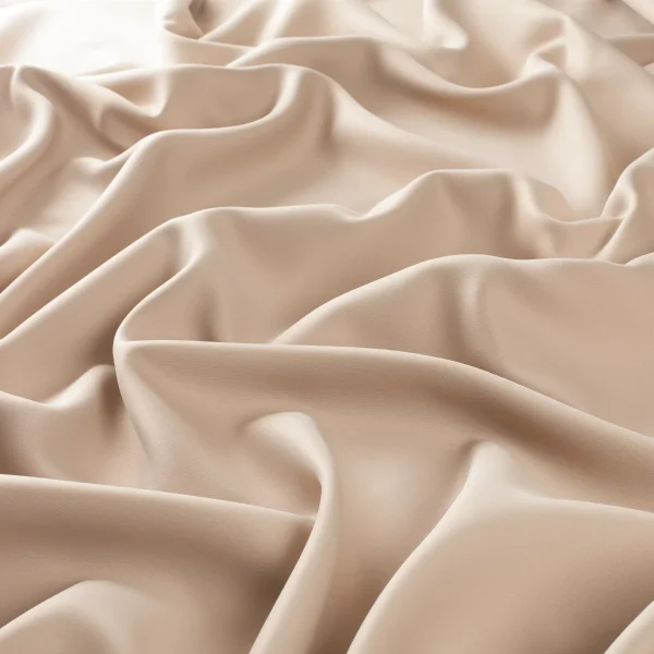 Material draperii bej cald, DARK FR 300, twill weave, 300 cm