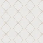 Perdea alb crem poliester, design geometric, Alexa Gardisette, 295 cm