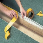 Bandă adezivă Gerband, fixare mochetă, 50x25m, textilă