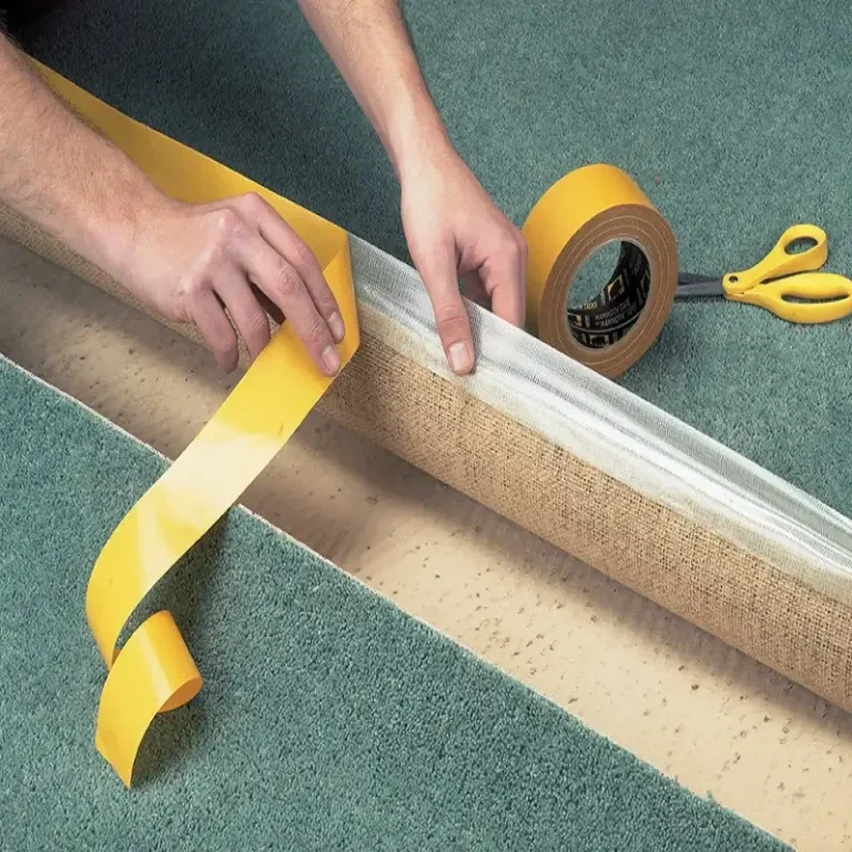 Bandă adezivă Gerband, fixare mochetă, 50x25m, textilă