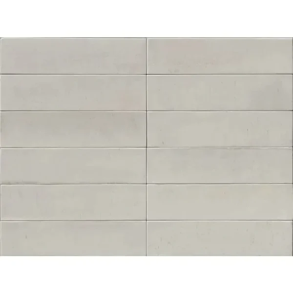 Decor Faianță Alb Lucios Structurat tip Cărămidă Lume Off White Marazzi 6X24 cm MA9P