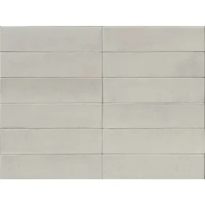 Decor Faianță Alb Lucios Structurat tip Cărămidă Lume Off White Marazzi 6X24 cm MA9P