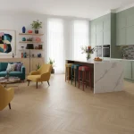 Parchet laminat Stejar 8 mm Alsapan Elegant Herringbone Canavese Blond 706 AC5 4V - Parchet herringbone