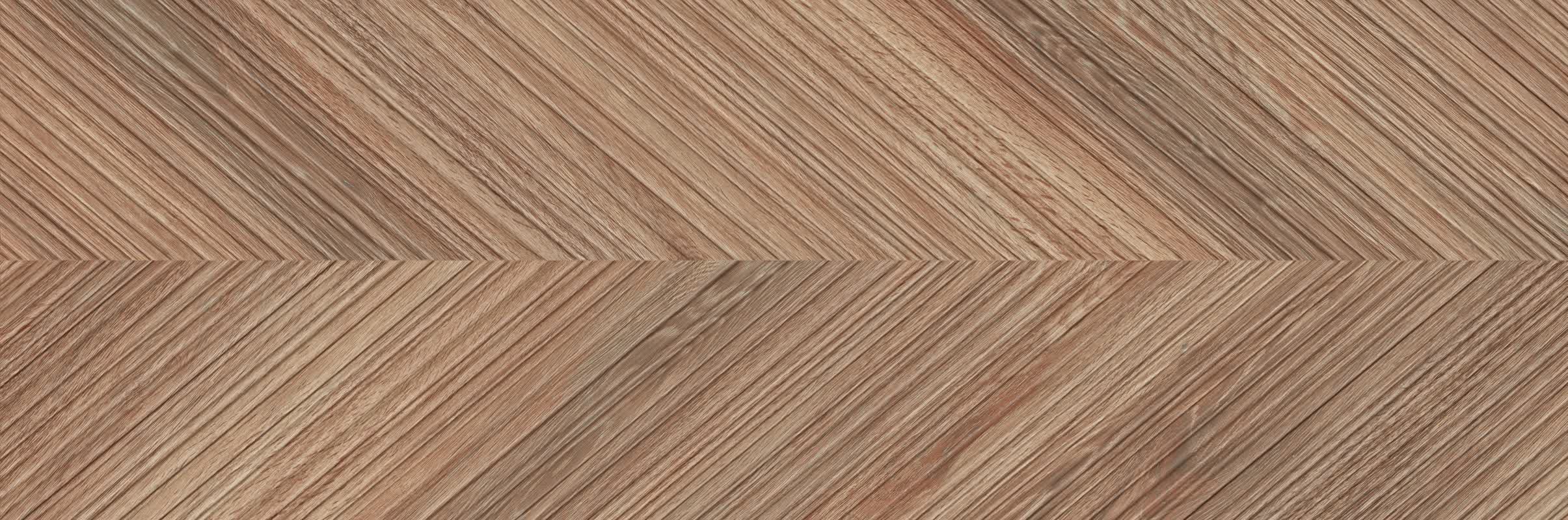 Faianta tip lemn chevron Paradyz Love Brown 29.8 x 89.8 cm