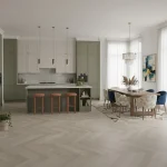 Parchet triplustratificat stejar gri, lac mat, 725x130x14 mm, Marzipan Muffin, Barlinek - Parchet triplustratificat