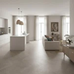 Parchet triplustratificat stejar gri, lac mat, 725x130x14 mm, Marzipan Muffin, Barlinek - Parchet triplustratificat