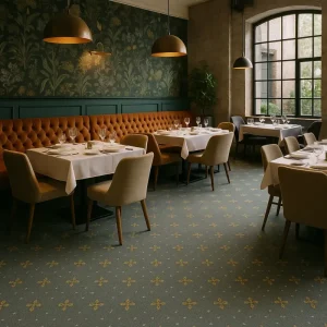 Mocheta gri, rezistență foc, Locanda 95 ITC latime 4 ml 8 mm