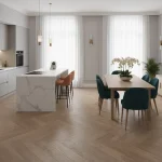 Parchet laminat Elegant Herringbone 8mm AC5 4V X-lock 525 Calisson Oak Alsafloor - Parchet herringbone
