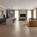 Parchet laminat Elegant Herringbone 8mm AC5 4V X-lock 525 Calisson Oak Alsafloor - Parchet herringbone