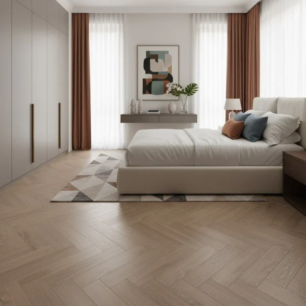 Parchet laminat Elegant Herringbone 8mm AC5 4V X-lock 525 Calisson Oak Alsafloor - Parchet herringbone