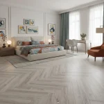 Parchet laminat gri-bej, herringbone 12mm AC6 4V 5G 619 Sardinia Oak Alsafloor - Parchet herringbone