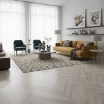 Parchet laminat gri-bej, herringbone 12mm AC6 4V 5G 619 Sardinia Oak Alsafloor