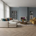 Parchet laminat Herringbone 12mm AC6 4V 5G 622 Balearic Oak Alsafloor - Parchet herringbone