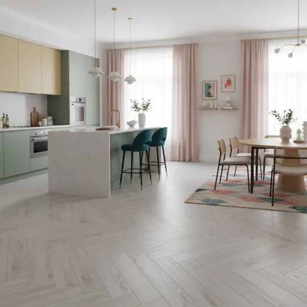 Parchet laminat herringbone 8mm, AC5, Elegant Aida Oak 521, Alsapan - Parchet herringbone