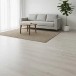 Parchet SPC stejar alb-gri cu nervuri discrete, Barlinek Next Step, 5 mm, 1523x228.6 mm