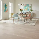 Parchet stejar alb-crem cu finisaj periat, Cappuccino Grande, Barlinek, 180x2200x14 mm