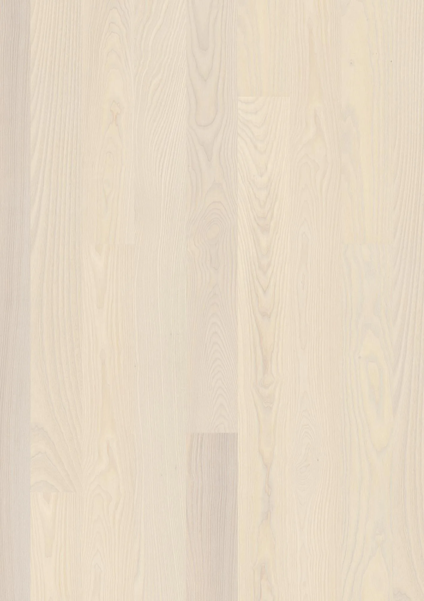 Parchet triplustratificat frasin alb, lacuit periat, 2200x138x14 mm, White Andante Live Pure, Boen
