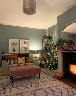 Vopsea albastra mata 7 la suta luciu pentru interior Farrow and Ball Mostra Oval Room Blue No. 85 100 ml