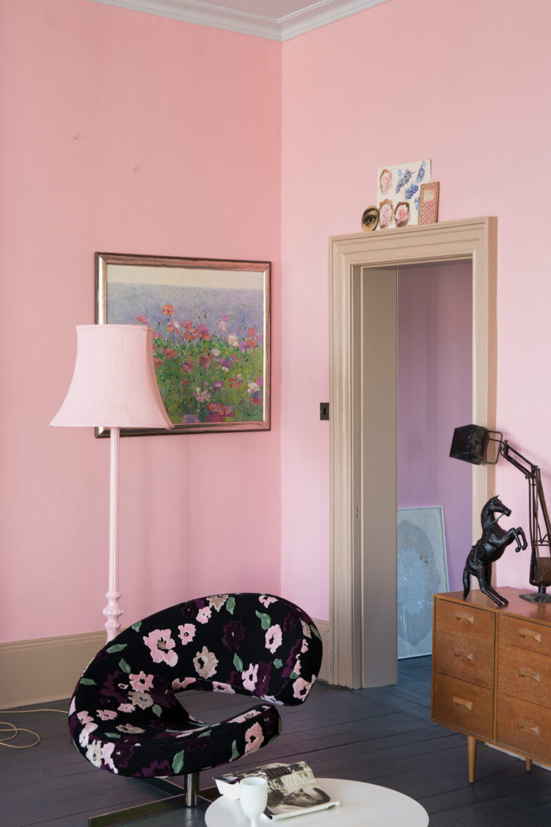 Vopsea roz satinata 20 la suta luciu pentru interior Farrow and Ball Estate Eggshell Nancy's Blushes No. 278 750 ml - imagine 3