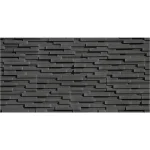 Piatra decorativa beton, interior exterior, antracit, aspect lemn, Stegu Toronto 3, 0.45 mp