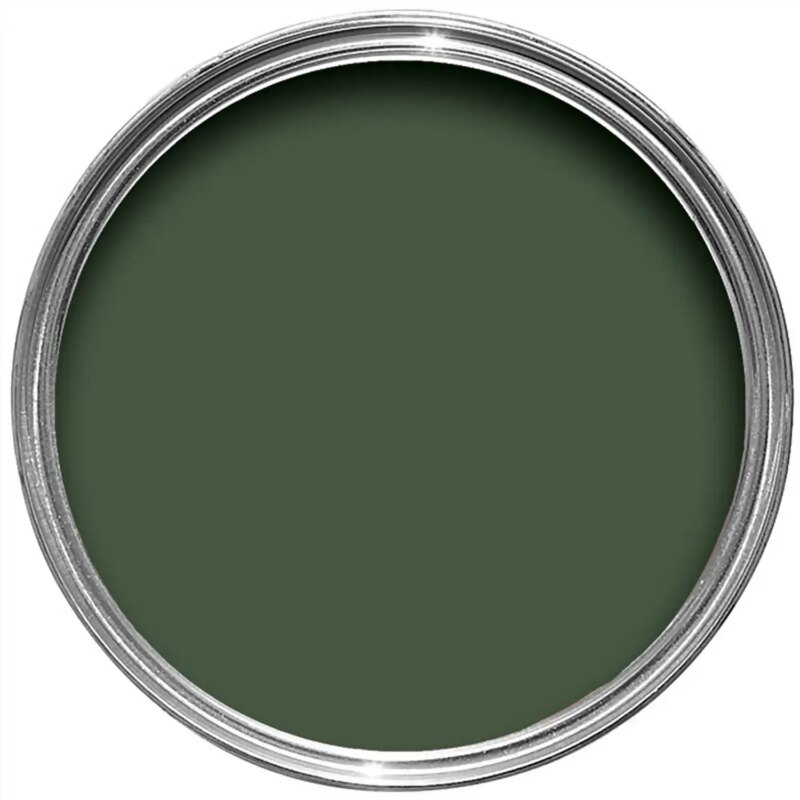 Vopsea verde satinata 20 la suta luciu pentru exterior Farrow and Ball Exterior Eggshell NHM Duck Green No.W55 2.5 Litri - imagine 2