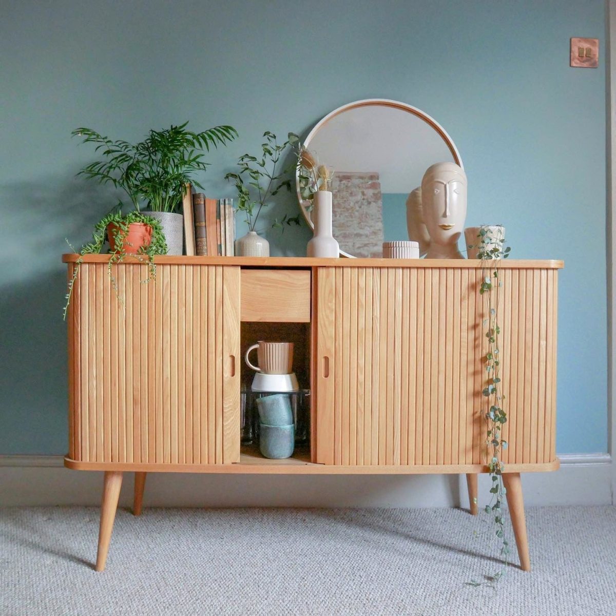 Vopsea albastra mata 7 la suta luciu pentru interior Farrow and Ball Mostra Dix Blue No. 82 100 ml