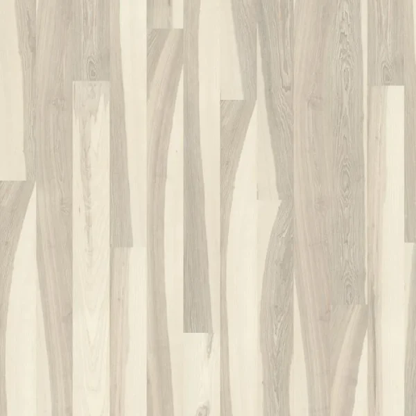 Parchet triplustratificat Frasin, alb, lacuit ultra mat, 2420x187x15 mm, Lux Flow, Kahrs