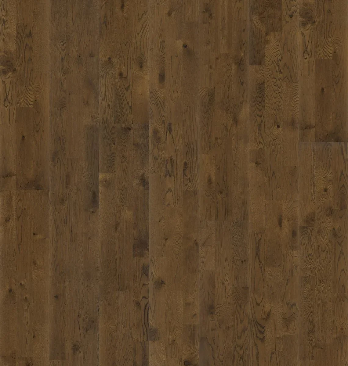 Parchet triplustratificat Stejar, maro, lacuit mat, 2423x200x15 mm, Harmony, Kahrs