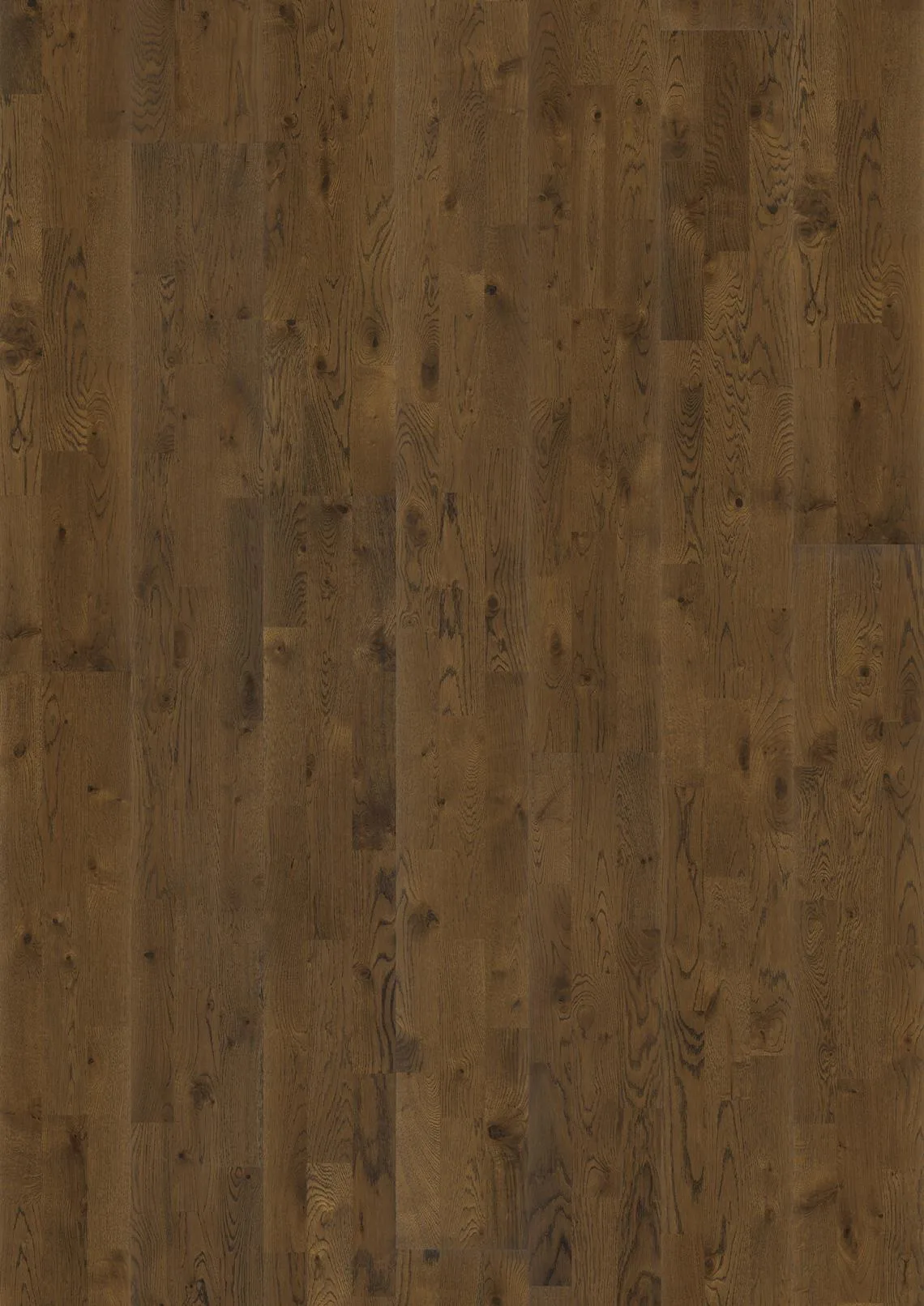 Parchet triplustratificat Stejar, maro, lacuit mat, 2423x200x15 mm, Harmony, Kahrs