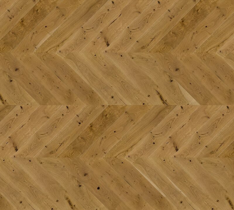 Parchet stratificat stejar afumat, maro, Mainland Chevron, 725x130x14 mm