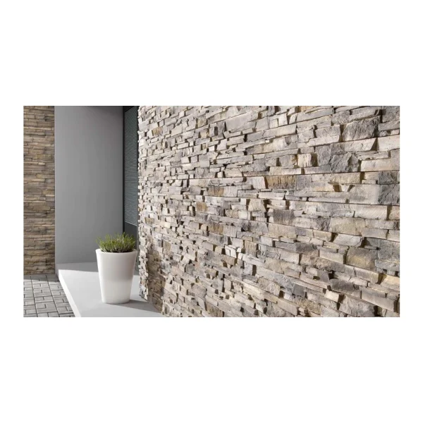 Piatra decorativa din beton tip coltar Grenada, gri-maro, Stegu, 0.28 mp cutie