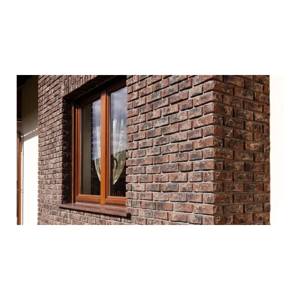 Piatra decorativa coltar, beton, maro antichizat Stegu Rustik 540 0.64 mp/cutie