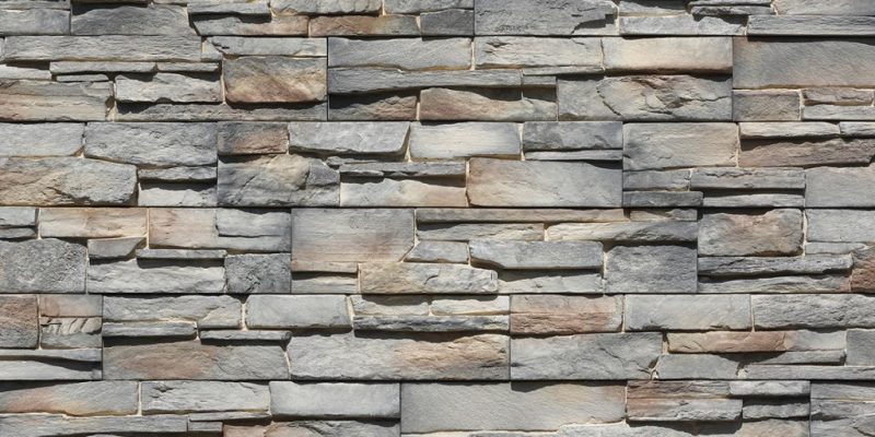 Piatra decorativa din beton tip coltar Grenada, gri-maro, 0.28 mp, Stegu
