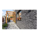 Piatra decorativa din beton tip coltar, gri, Stegu Grenada 5, 0.28 mp cutie