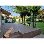 Placi decking WPC maro, Ametista, 4000x150x25mm, pardoseala exterioara compozita
