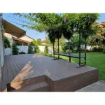 Placi decking WPC maro, Ametista, 4000x150x25mm, pardoseala exterioara compozita