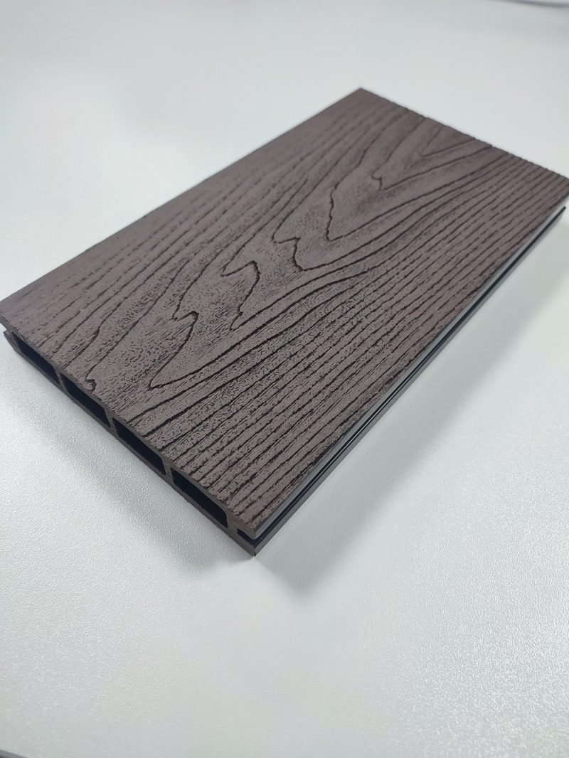 Placa decking wpc dubla fata gri antracit Negroni RFC, exterior, 140x25x3000 mm