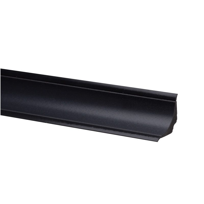 Profil de scafă covor pvc, negru cu margini flexibile 2,5 metri