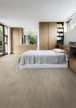 Parchet din stejar lacuit ultra mat periat alb-gri, 2423x200x15 mm, Kahrs Lumen Twilight