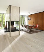 Parchet stejar lacuit mat alb periat micro bizotat edge 1-strip Kahrs Unity Arctic 1830x125x10 mm 101P6AEK0DKW180