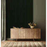 Panou riflaj decorativ Linea Slim Botanic Stegu 3 verde negru 30x150x2650 mm