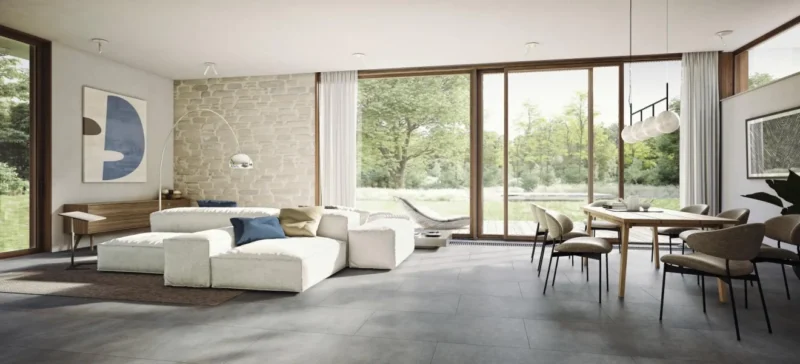 SPC ARBITON AMARON XXL stone floor 5.0 0.55 TOKIO CONCRETE CA 150 914x457 mm - imagine 3