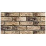 Piatră decorativă beton tip colțar Cambridge 10, maro-bej, Stegu, 0.36 mp