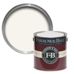 Vopsea alba mata 7 la suta luciu pentru interior Farrow and Ball Mostra All White No. 2005 100 ml