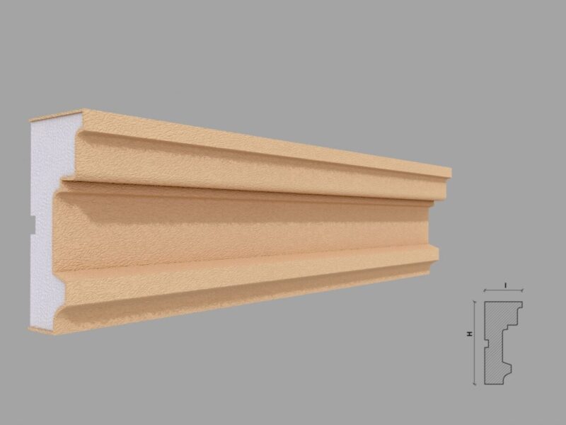 Ancadrament fereastra, FP104, exterior, polistiren expandat, 50x110x2000 mm