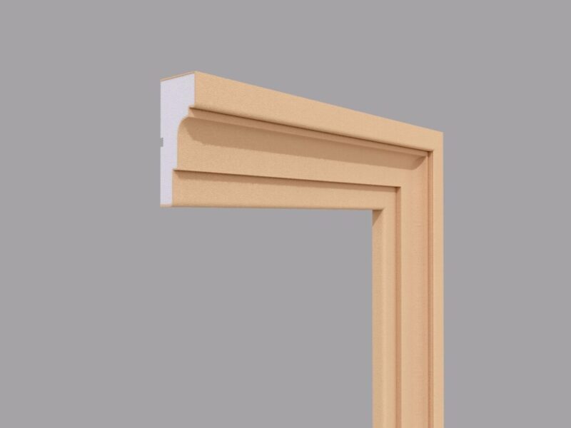 Ancadrament fereastra exterior FP106, polistiren, bej, 62x140x2000 mm