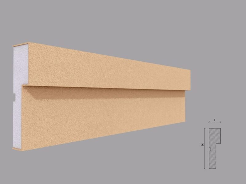 Ancadrament fereastra exterior FP111 35x125x2000 mm - imagine 2